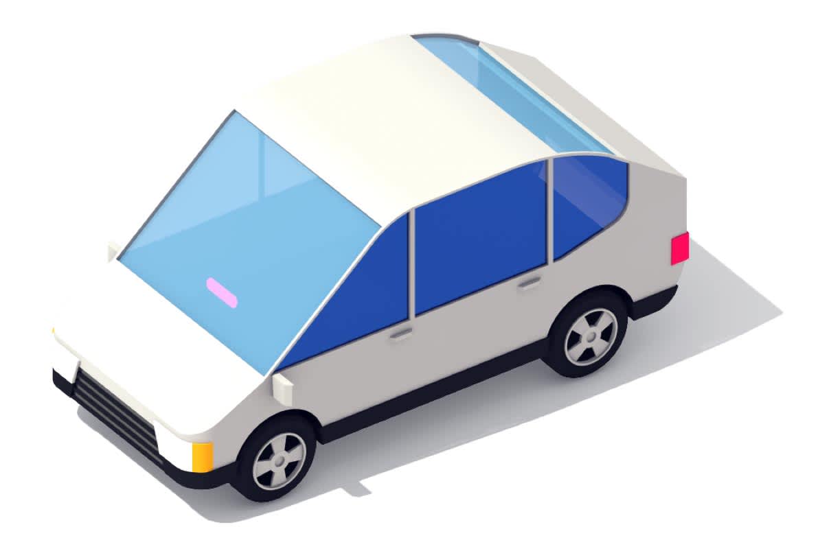 image of a white car